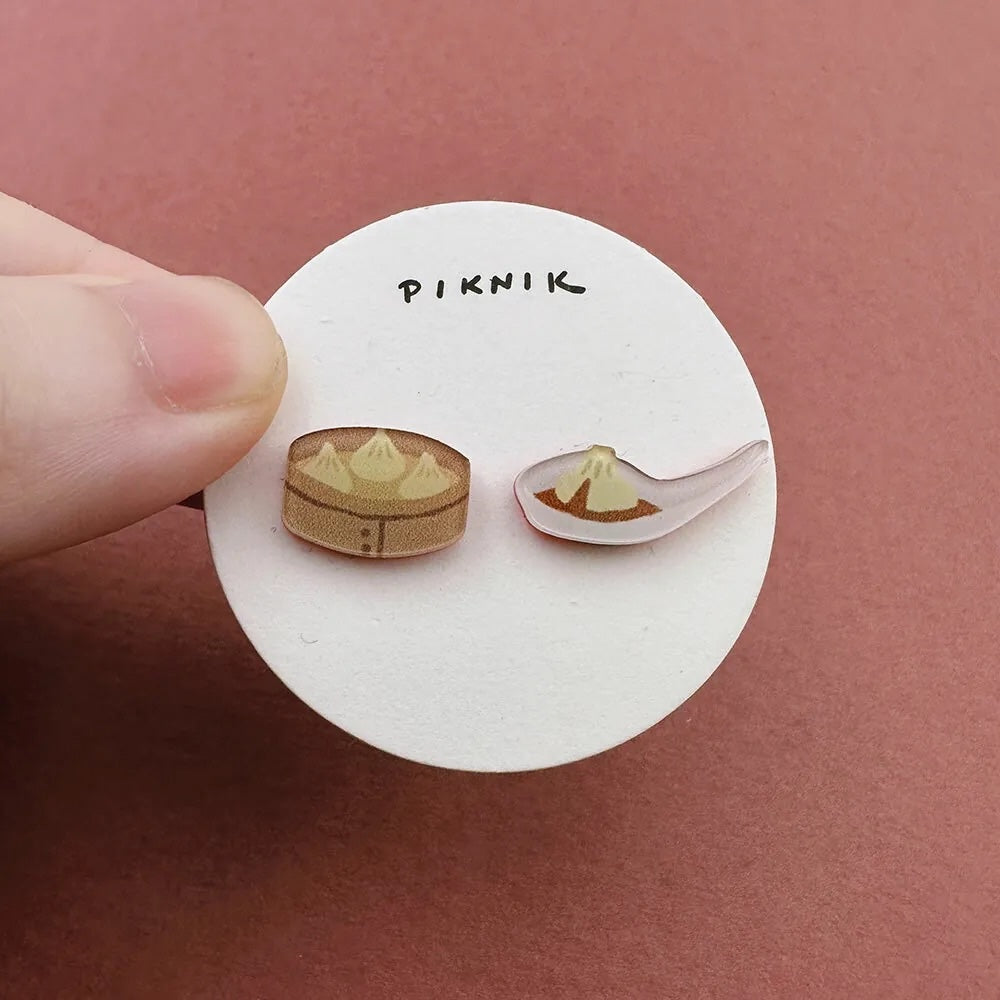 日日野餐 PIKNIK ピンバッジ 台湾漁師網バッグ＋紅白ストライプレジ袋