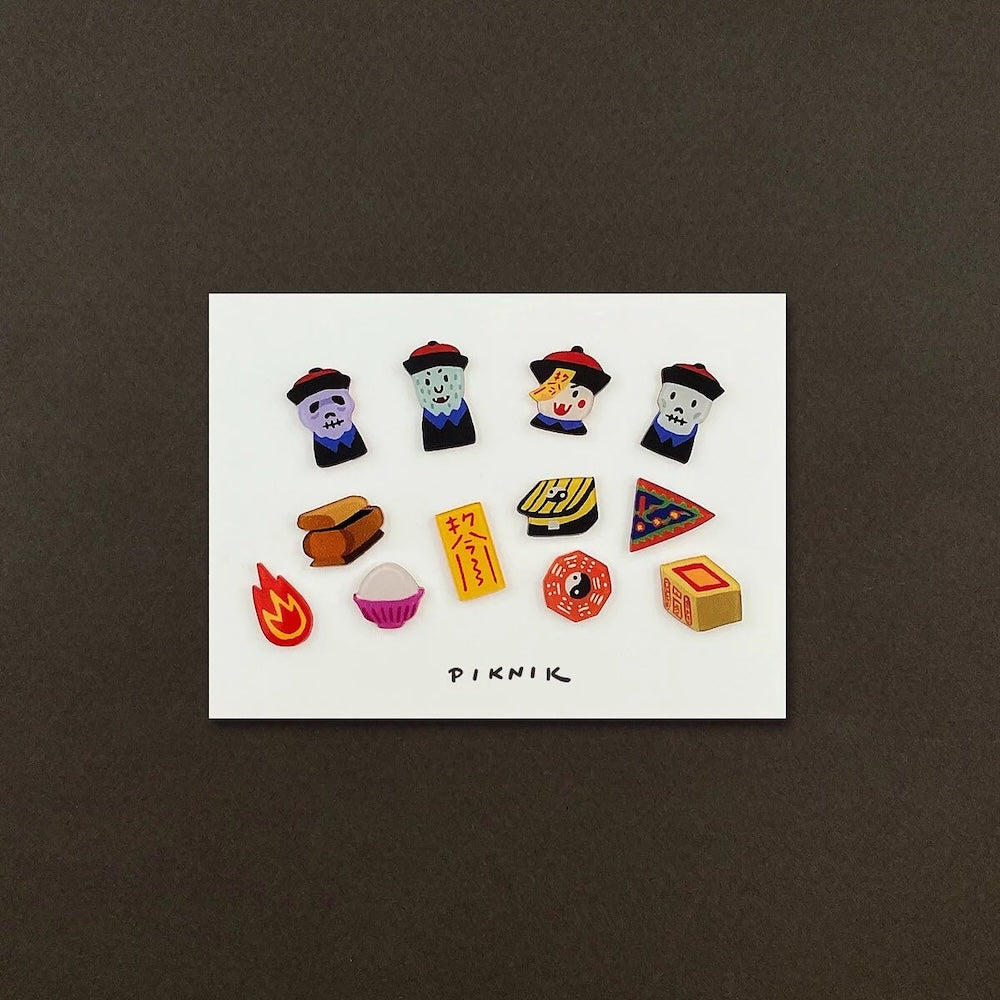 日日野餐 PIKNIK ピアス／イヤリング キョンシー＋旗｜日日野餐 PIKNIK