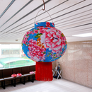 客家花布柄 ハンドメイド 提灯（ランタン）｜カラー：ブルー・レッド・ラベンダー・グリーン・ピンク｜台湾花布