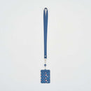 印花楽 リール付きパスケース クラシック柄 落ち着きブルー｜伸縮證件套 經典花色 暮光藍