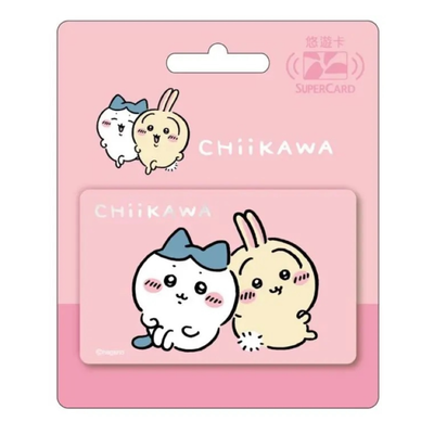 数量限定 レア台湾交通系ICカード ちいかわ なかよし SuperCard 悠遊カード（ユーユーカード）｜吉伊卡哇SuperCard悠遊卡 靠在一起