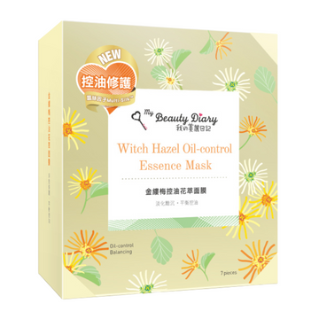 我的美麗日記（私のきれい日記）フローラル オイルコントロール エッセンスマスク（フェイスパック）｜我的美麗日記 金縷梅控油花萃面膜 7枚入（20ml/枚）