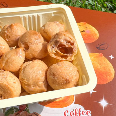 〈3点セット〉義美 コーヒーパフ｜コーヒーパイシュー｜義美小泡芙 香焙咖啡 57gx3 - 0