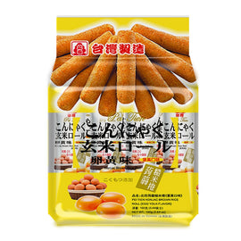 北田 こんにゃく玄米ロール 卵黄味｜北田 蒟蒻糙米捲（蛋黃口味）｜160g（約16本入）