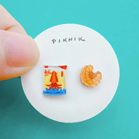 日日野餐 PIKNIK ピアス／イヤリング 台湾お菓子｜日日野餐 PIKNIK 耳環／耳夾 翻玩零食系列