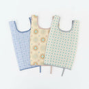 印花楽 折りたたみエコバッグ レトロタイル9号 古民家ホワイトグリーン｜可收捲小背心袋 老磁磚9號 古宅白綠