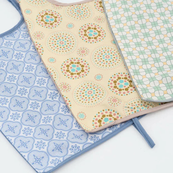 印花楽 折りたたみエコバッグ レトロタイル9号 古民家ホワイトグリーン｜可收捲小背心袋 老磁磚9號 古宅白綠