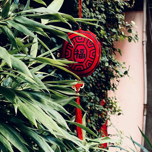 茚 Yin Taiwan 紅亀粿（紅亀餅・アンンクークエ）吊るし飾り 福・春｜紅龜粿春聯掛飾 福・春