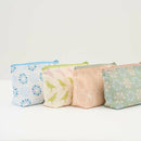 印花楽 台形ポーチ ファスナー付き 鉄窓花5号 コーラルオレンジ｜拉鏈梯形收納包 鐵花窗5號 珊瑚橘粉