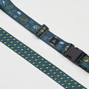 印花楽 スーツケースベルト 台湾グルメ ディープブルーグリーン｜行李束帶 台灣美食 深藍綠