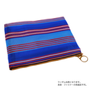台湾漁師網バッグ地 仕切り付マルチポーチ ブルーボーダー｜茄芷袋拉鍊包 藍色線條（本体・ファスナーの色はランダム出荷）※ご購入の場合、色の原因で返品・交換は対応不可