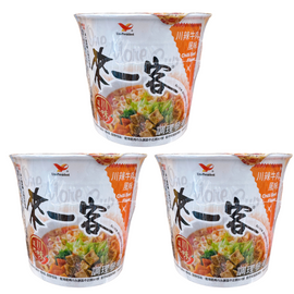 〈3食入〉来一客 四川式牛肉風味｜來一客 川辣牛肉｜67gx3