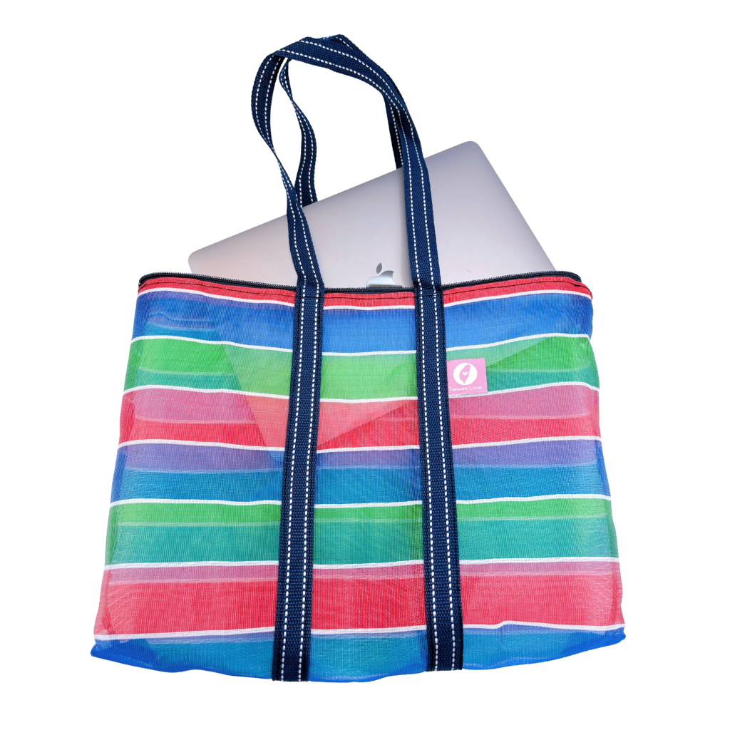 Taiwan Love オリジナル 台湾漁師網バッグ ナイロンバッグ (茄芷袋