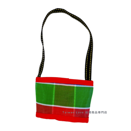 台湾製 漁師網 ナイロン ドリンクホルダー 台湾カラー（パイピングカラー：レッド）｜茄芷袋手提杯套 經典色（包邊：紅色）