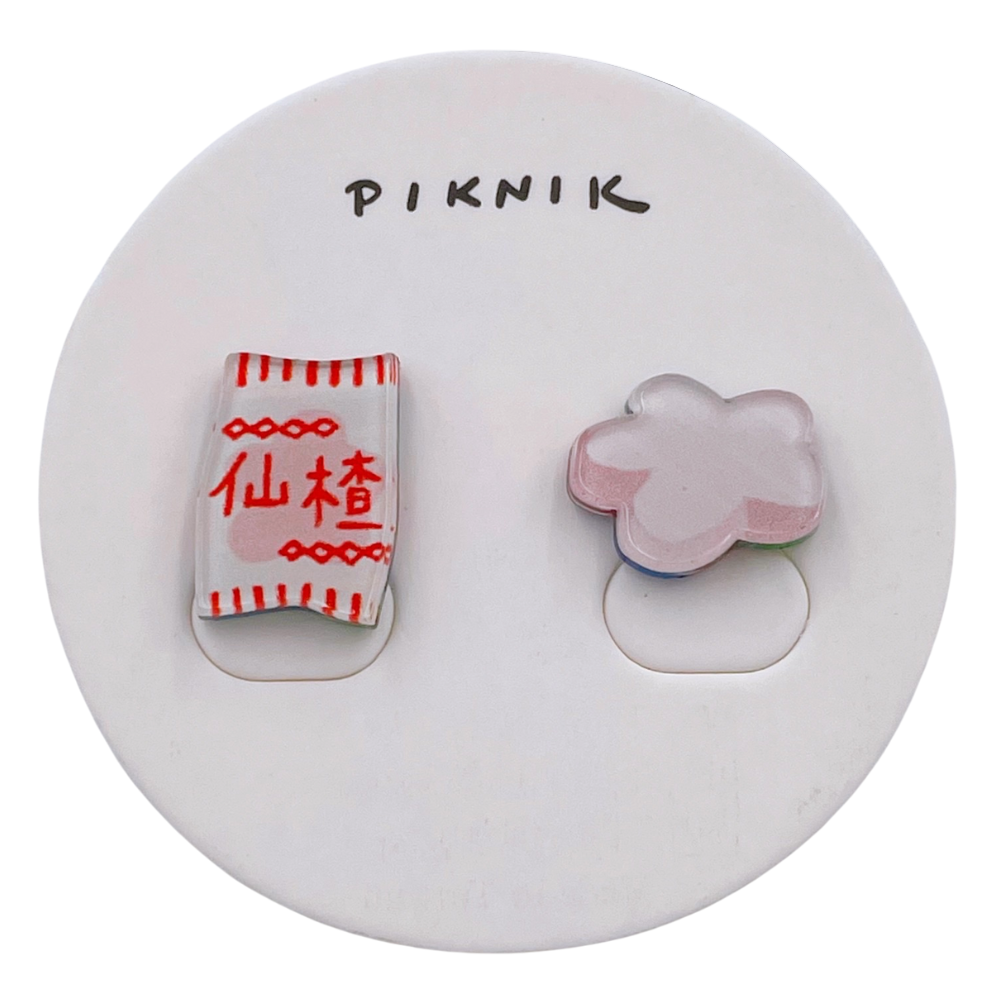 日日野餐 PIKNIK ピアス／イヤリング 台湾式ラムネ｜日日野餐 PIKNIK 耳環／耳夾 台灣文化系列 童年回憶仙楂餅