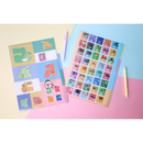 中華郵政（台湾郵便局） 注音符号デザイン 多層式L字クリアファイル（2柄セット）｜中華郵政 注音符號 多層式L夾（1組2款）