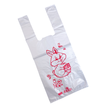 台湾レトロレジ袋 うさぎ（兎） ビニール袋｜台灣復古塑膠袋 兔子｜16x35cm｜10個入