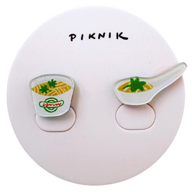日日野餐 PIKNIK ピンバッジ 台湾B級グルメ・麺線｜日日野餐 PIKNIK 別針（徽章） 台灣文化系列 台灣小吃麵線羹