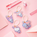 数量限定 レア台湾交通系ICカード サンリオ スクール風 HELLO KITTY キーホルダー型 悠遊カード｜三麗鷗學院風造型悠遊卡 HELLO KITTY