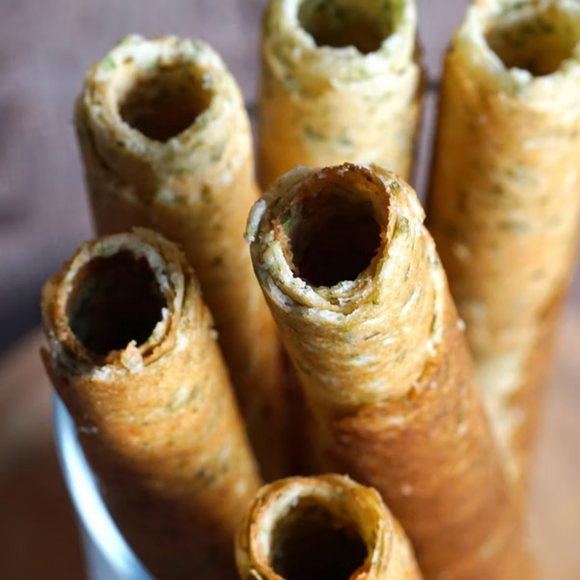 義美IMEI  厚焼きエッグロール 海苔（のり）風味｜義美厚濃蛋捲 鹹香海苔｜4本/パック・2パック入｜152g