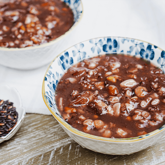 〈6缶セット〉泰山 黒米ハトムギ あま粥 ｜泰山 養生珍饌 紫米薏仁 255g/缶 x6缶