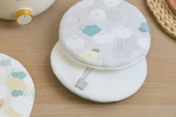 好感良物 Soft living 布コースター 小籠包フローラル｜隔熱墊 小籠包花花