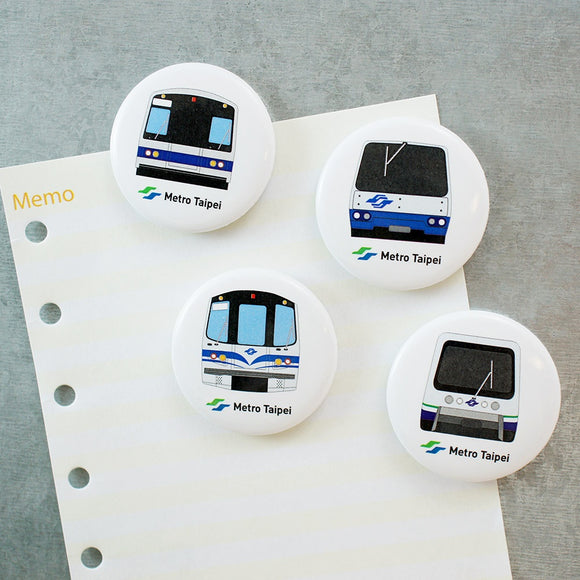 台北メトロ Taipei Metro 列車 ブリキマグネットセット｜台北捷運 捷運馬口鐵磁鐵（冰箱貼）｜お土産