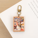 遊木時光 WOOD TIME 台湾ミニ風景 木製キーホルダー 大稻埕の街角（迪化街）｜台灣微風景木製鑰匙圈 大稻埕（迪化街）