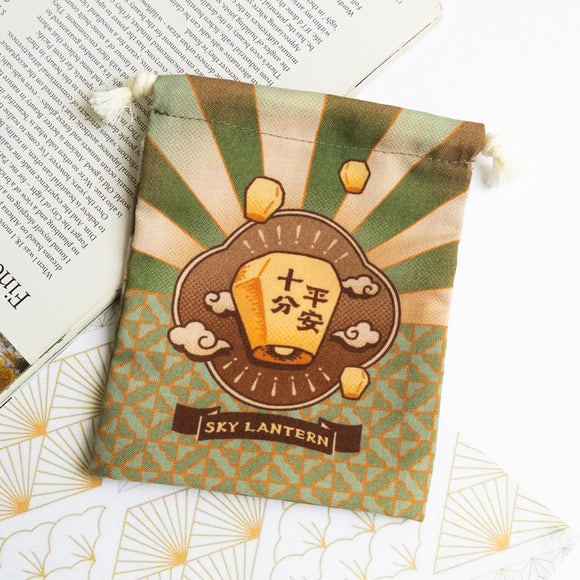 猴子設計 Monkey Design 台湾巾着ポーチ レトロ天燈（ランタン）｜台灣小物袋 復古天燈