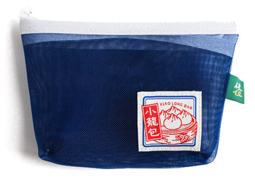 猴子設計 Monkey Design 台湾漁師網バッグ地 コインケース（ポーチ・小銭入れ） 小籠包（インディゴブルー）｜寶島包 小籠包（靛青）