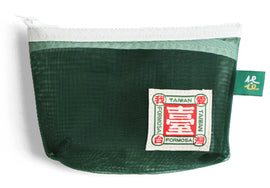 猴子設計 Monkey Design 台湾漁師網バッグ地 コインケース（ポーチ・小銭入れ） アイ・ラブ・台湾（ダークグリーン）｜寶島包 我愛台灣（墨綠）