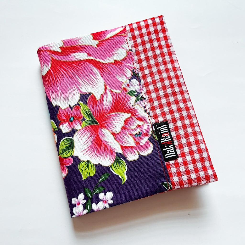Hakka Rainy 客家花布 ブックカバー（B6サイズ・四六判・単行本