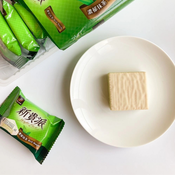 77 ウエハースチョコパイ・濃い抹茶味｜77 新貴派 濃郁抹茶口味 252g｜18枚入（個包装）