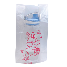 台湾レトロレジ袋 うさぎ（兎） ビニール袋｜台灣復古塑膠袋 兔子｜16x35cm｜10個入