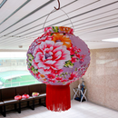 客家花布柄 ハンドメイド 提灯（ランタン）｜カラー：ブルー・レッド・ラベンダー・グリーン・ピンク｜台湾花布