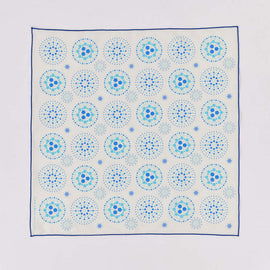 印花楽 風呂敷 花火 ムーンブルー｜包布巾 煙火 月色藍