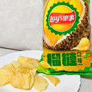 台湾 Lays レイズ 楽事 ポテトチップス ドリアン風味｜樂事 榴槤口味洋芋片 70g