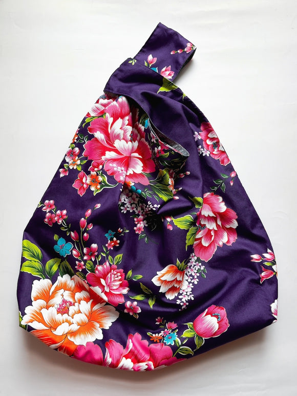 Hakka Rainy 客家花布 しじみバッグ（エコバッグ）｜大型日式手挽包（購物袋）｜台湾花布