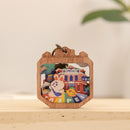 遊木時光 WOOD TIME 台湾ミニ風景 木製キーホルダー 西門紅楼｜台灣微風景木製鑰匙圈 繽紛紅樓