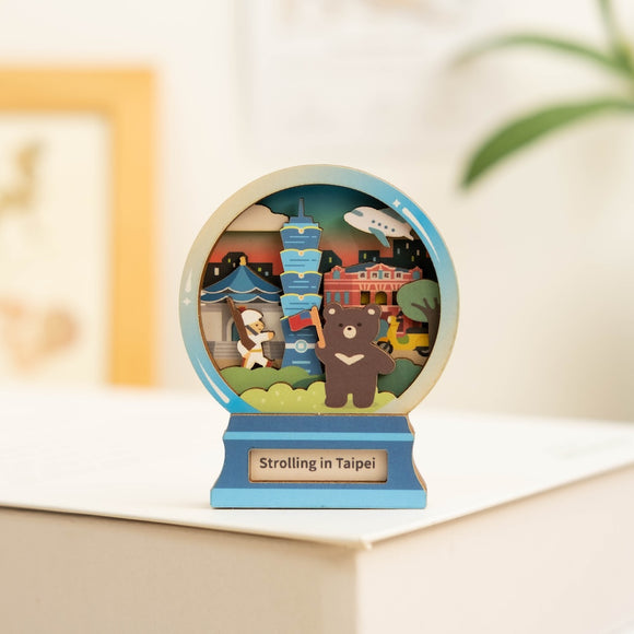 遊木時光 WOOD TIME 台湾ミニ風景 木製マグネット 台北さんぽ｜台灣微風景木製磁鐵 台北漫遊