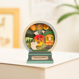 遊木時光 WOOD TIME 台湾ミニ風景 木製マグネット 十分さんぽ｜台灣微風景木製磁鐵 趣遊十分