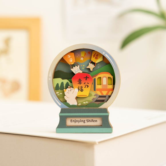 遊木時光 WOOD TIME 台湾ミニ風景 木製マグネット 十分さんぽ｜台灣微風景木製磁鐵 趣遊十分