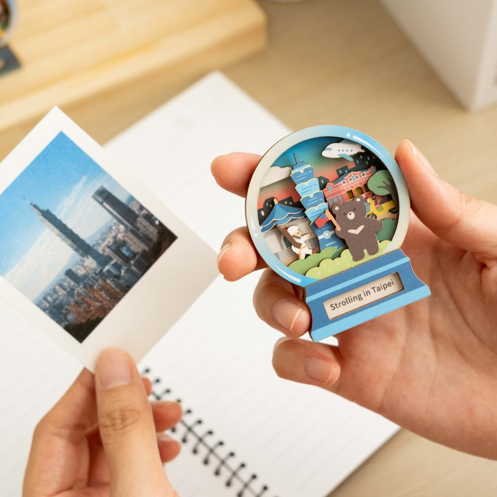 遊木時光 WOOD TIME 台湾ミニ風景 木製マグネット 九份｜台灣微風景