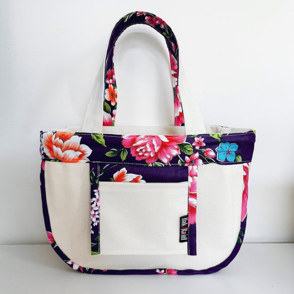 Hakka Rainy 客家花布 ランチバッグ（トートバッグ）｜午餐便當袋（小帆布手提包）｜台湾花布