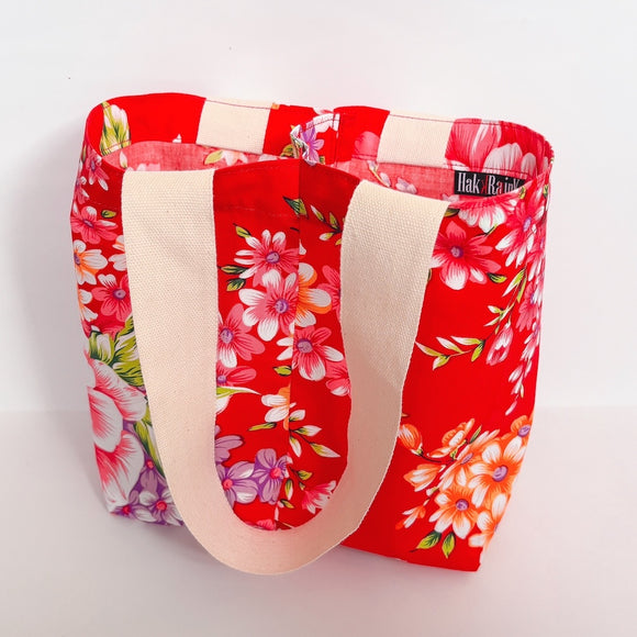 Hakka Rainy 客家花布 ドリンクバッグ（2杯用）｜花布雙杯飲料提袋｜台湾花布