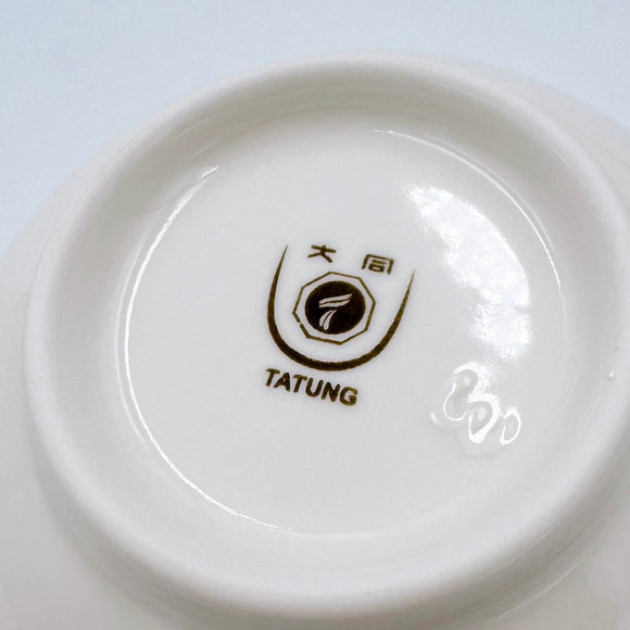 レトロ可愛い 大同磁器 バラ柄 魯肉飯・鶏肉飯用ボウル 飯碗（深め） 直径14.5cm｜大同磁器 4.5吋 天井深碗（玫瑰花）