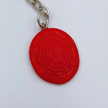 台湾レトロキーホルダー 紅龜粿（アンクウクエ・紅亀ケーキ）ミニチュア｜台灣懷舊復古鑰匙圈 紅龜粿 鑰匙圈