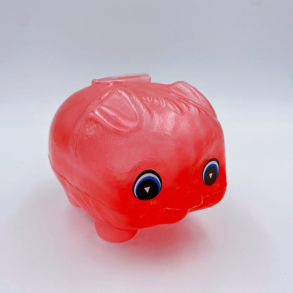 台湾の縁起物 子豚の貯金箱（小）｜カラー：ピンク・ブルー・ゴールド（半透明）｜古早味台灣豬公撲滿 半透明 紅・藍・金黃色