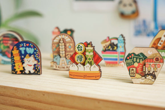 猴子設計 Monkey Design 木製マグネット｜印刻磁鐵