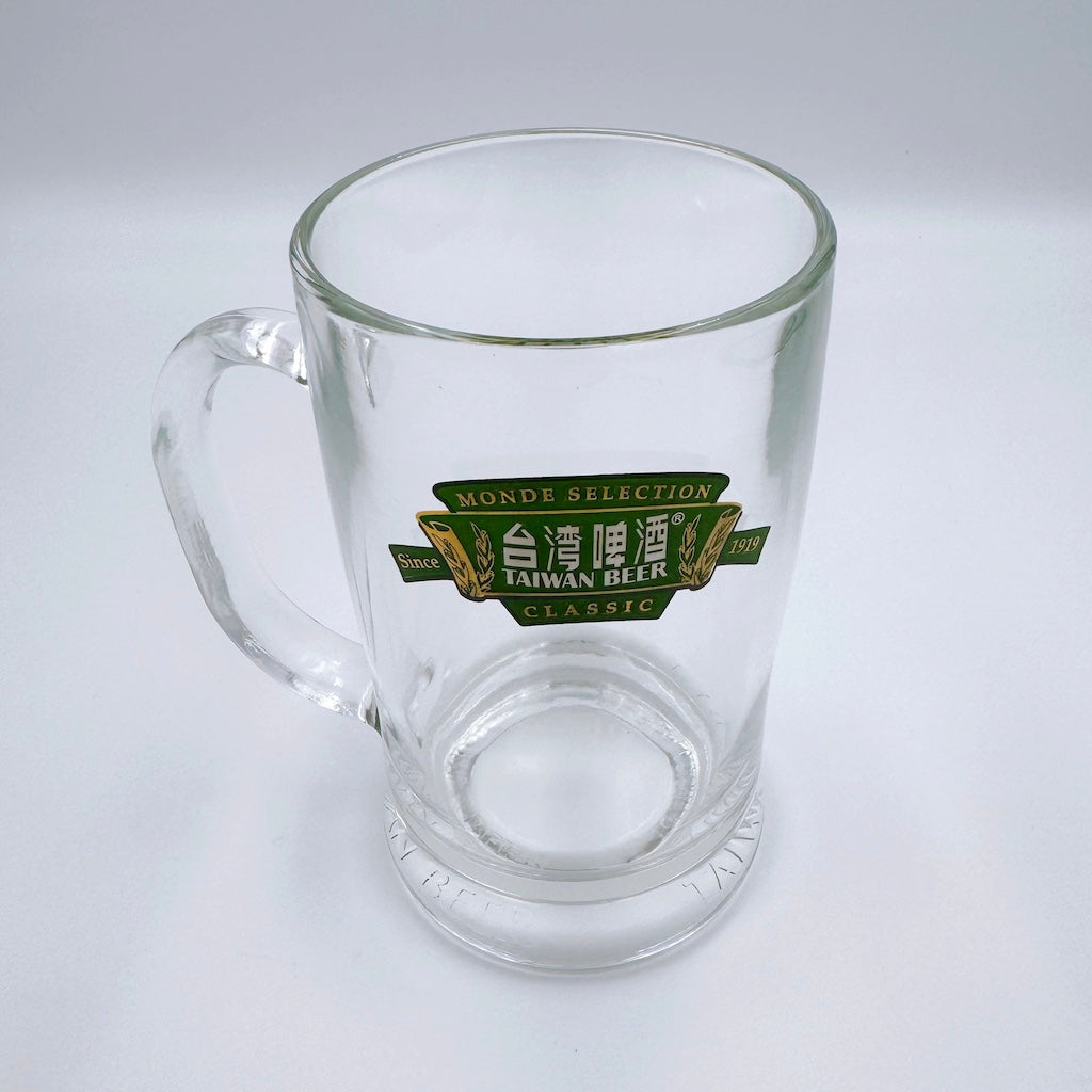 台湾ビールロゴ入りビールジョッキ｜台灣啤酒LOGO啤酒杯｜約300ml